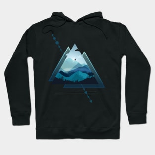 Triangle Mountains Version 2 Hoodie